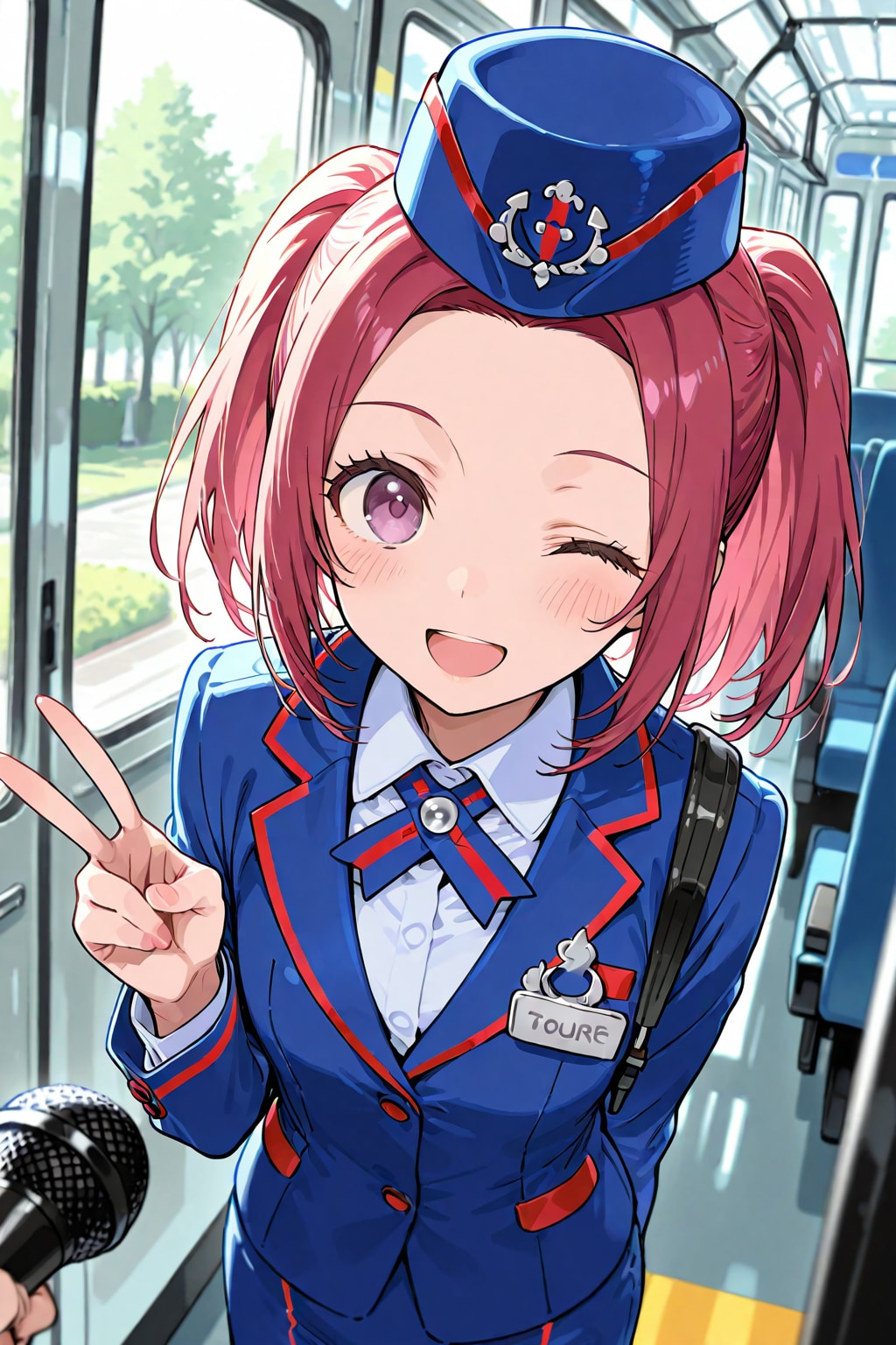 バスガイドさんにインタビュー