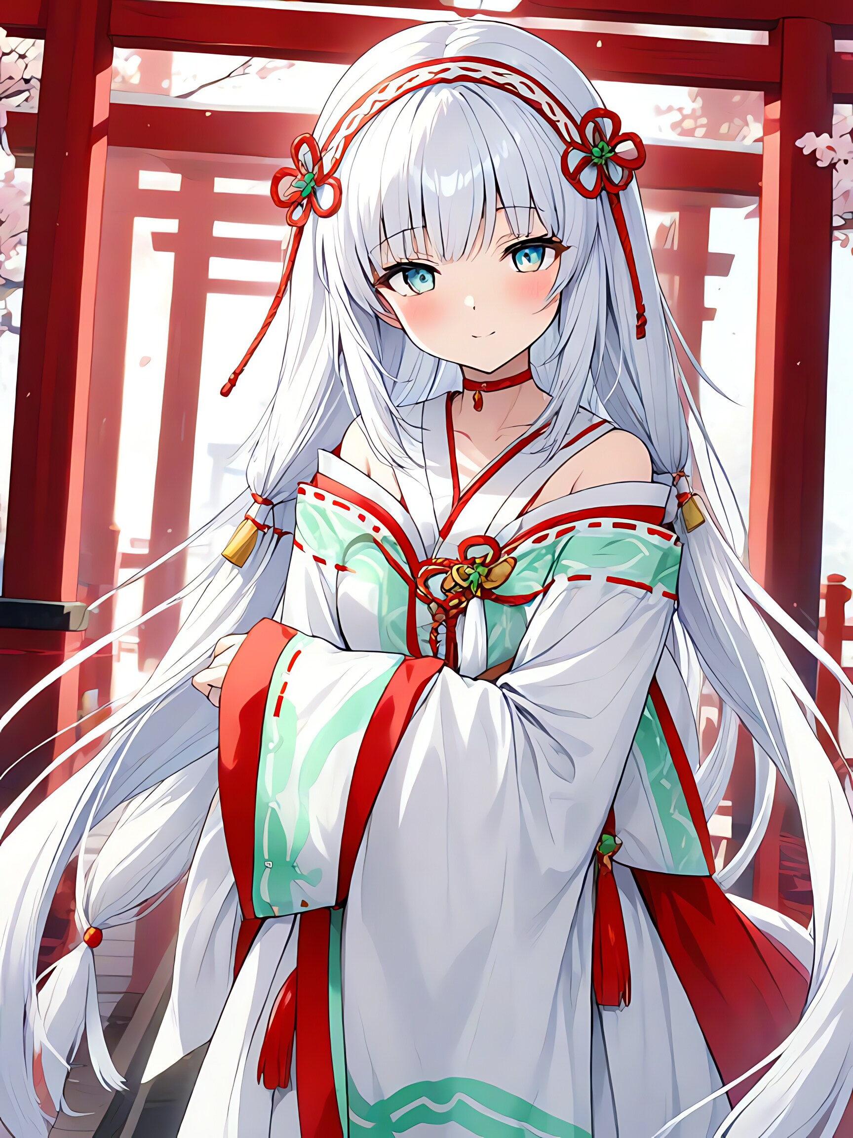 非伝統的な巫女 | の人気AIイラスト・グラビア