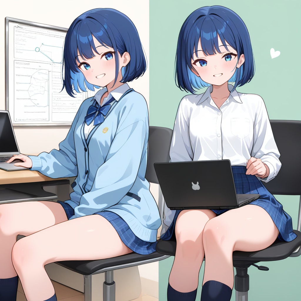 データと微笑み | の人気AIイラスト・グラビア