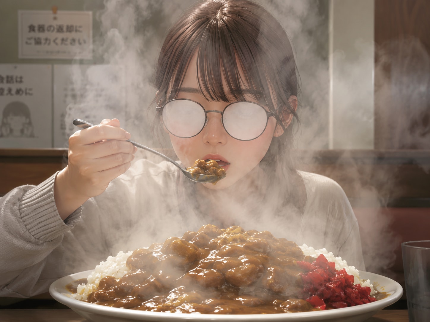 めっちゃ曇るカレー