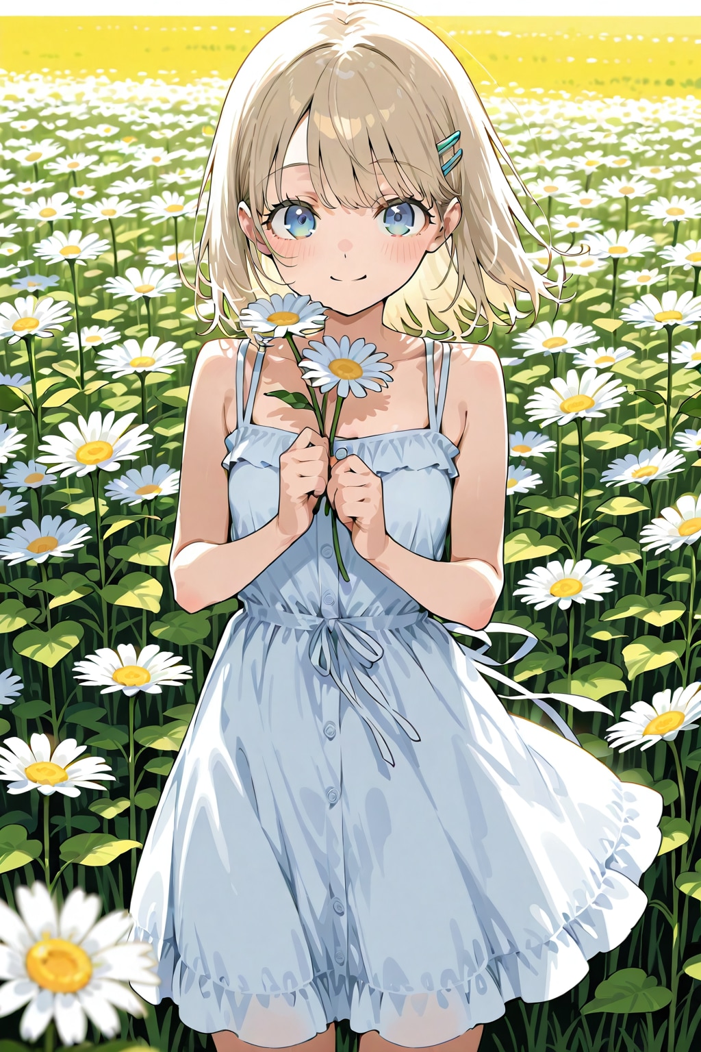 ヒナギク畑にて | の人気AIイラスト・グラビア