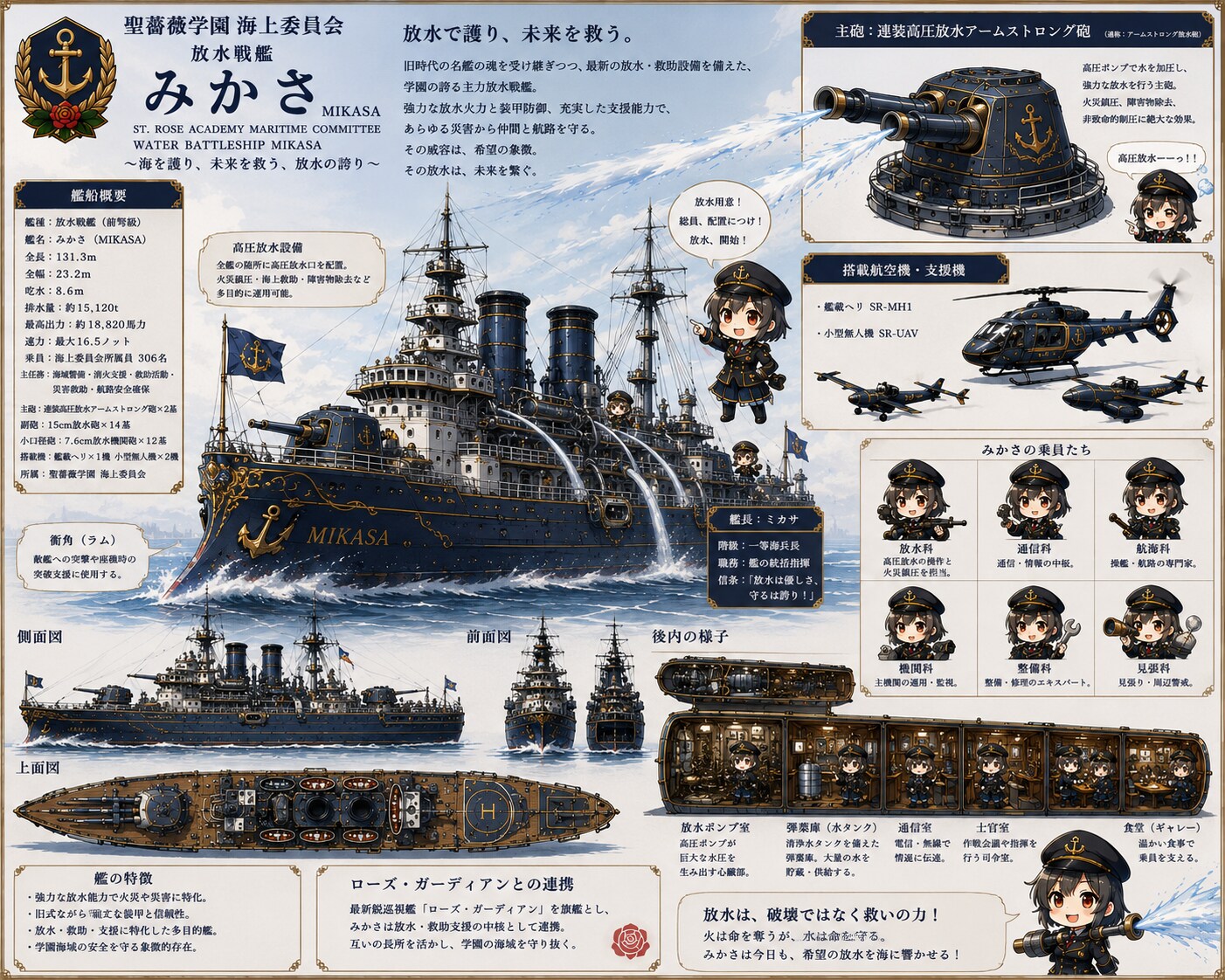 聖薔薇学園編〜放水戦艦みかさ〜