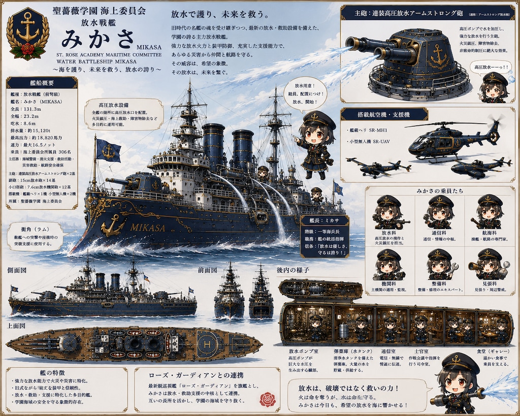 聖薔薇学園編〜放水戦艦みかさ〜