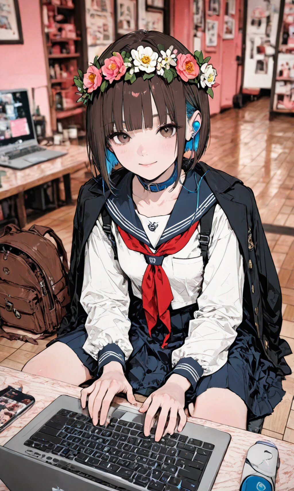 PCが得意な中学生