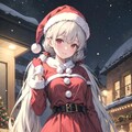 クリスマスだよ！銀髪おさげちゃん 3枚目
