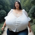 ぽっちゃり彼女と公園散歩 2枚目