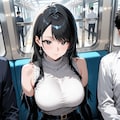 電車内で遭遇した美女 3枚目