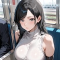 電車内で遭遇した美女 2枚目