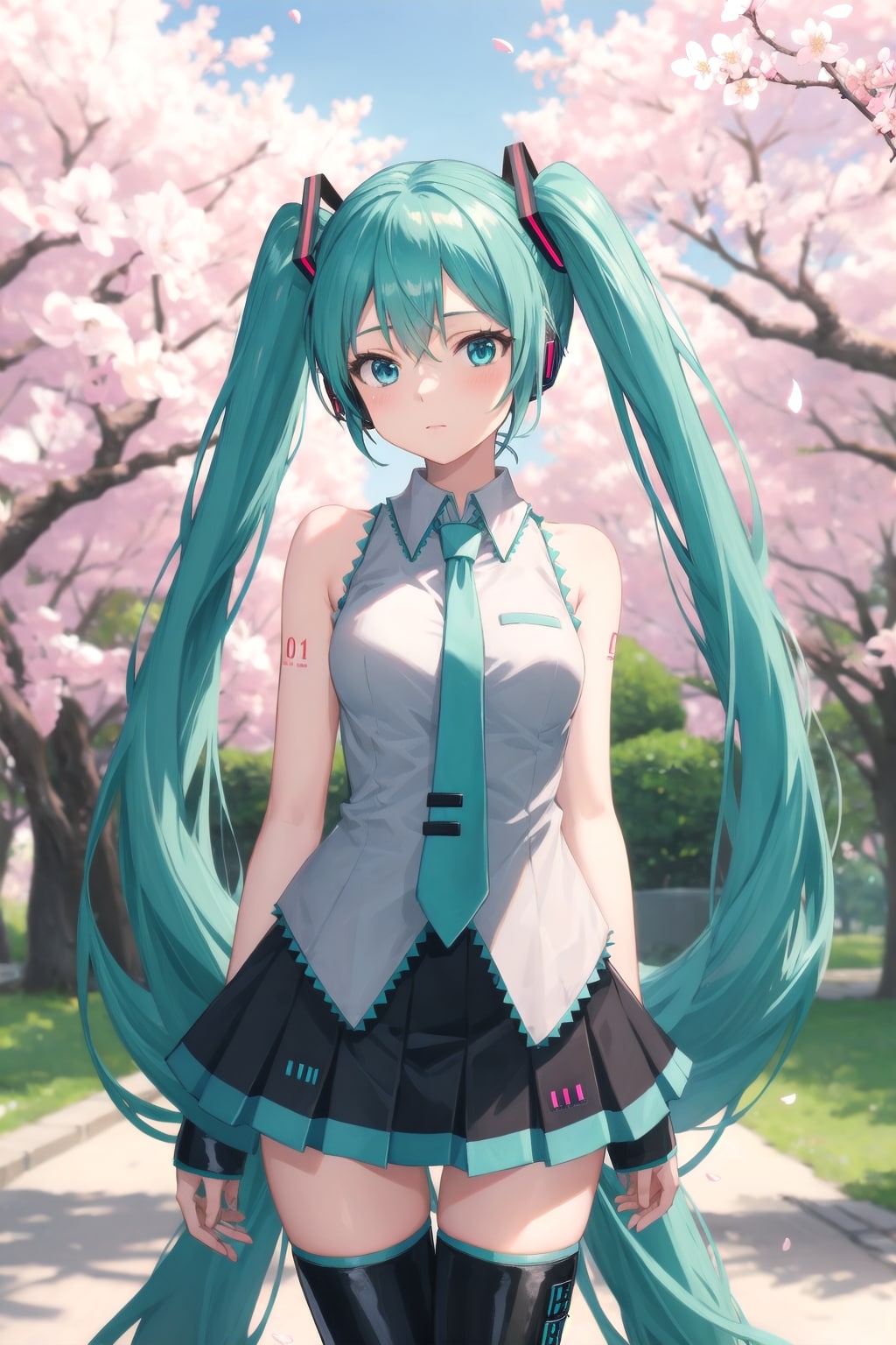 かまってほしそうなミクさん