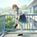 靴を履く少女 3枚目
