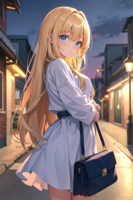 灯りの街をゆく | の人気AIイラスト・グラビア