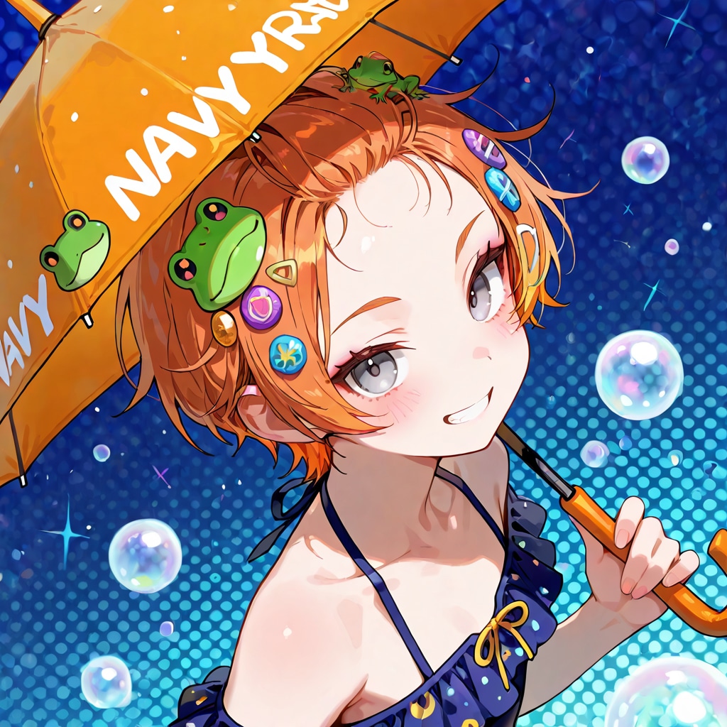 雨を楽しむアンブレラ④