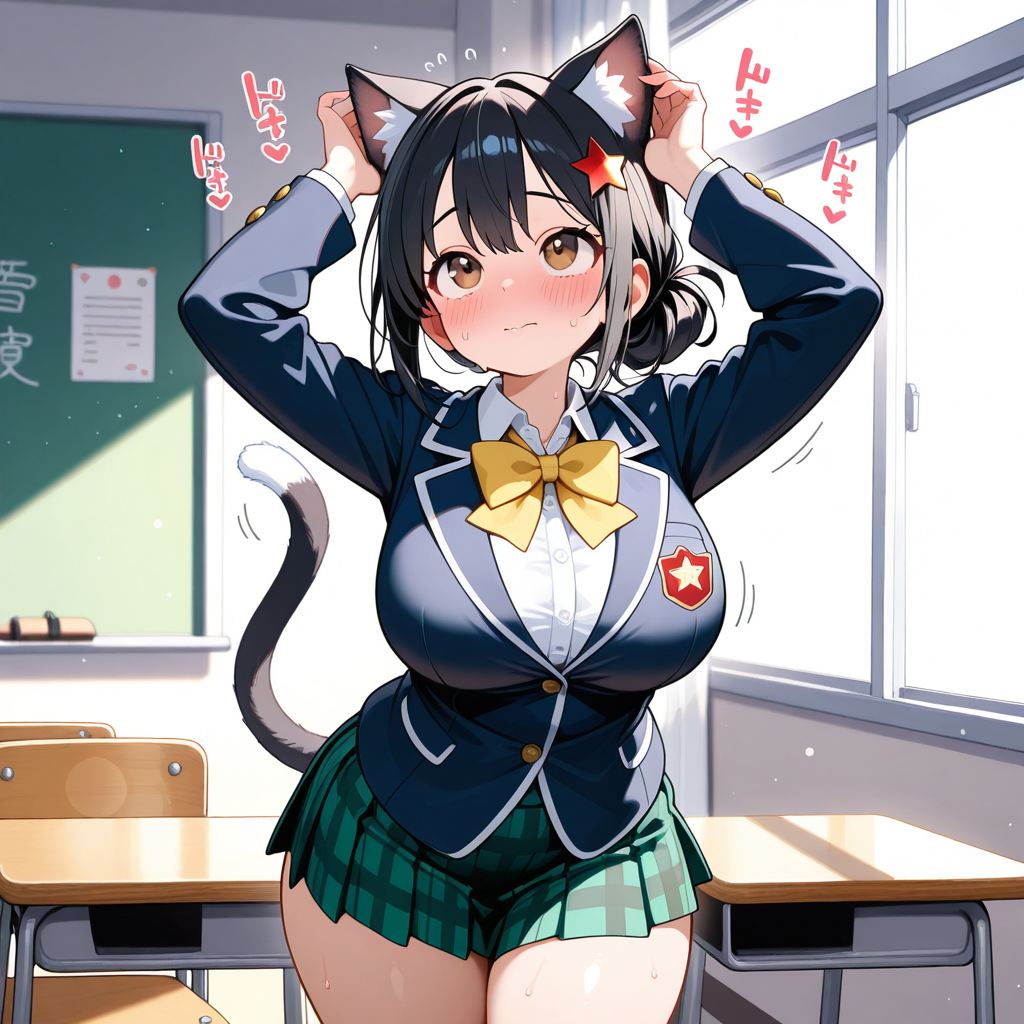 朝起きたら猫耳になっていた津田季理華ちゃん