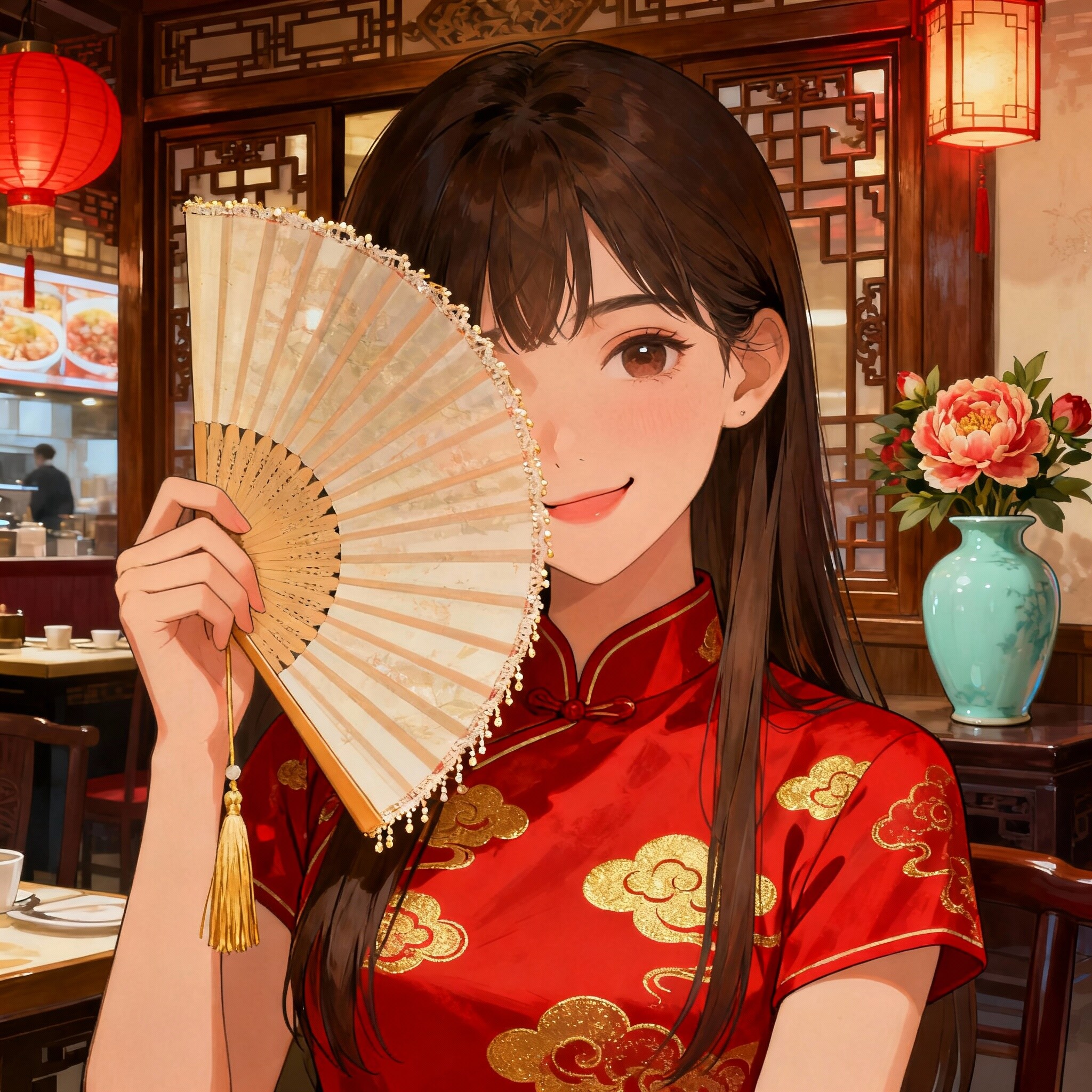 チャイナドレスの少女11 | の人気AIイラスト・グラビア