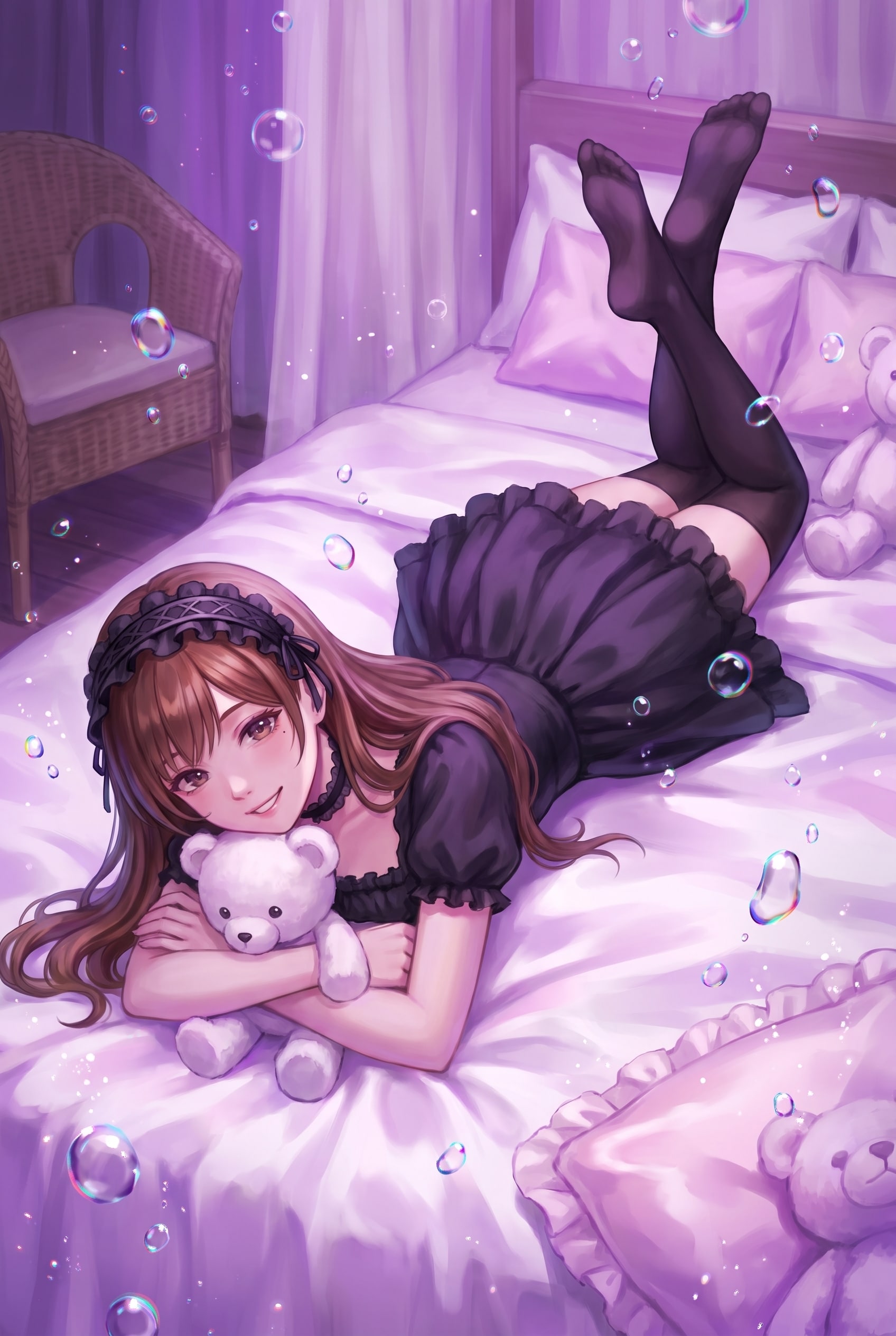 紫苑夢床の抱擁 | の人気AIイラスト・グラビア