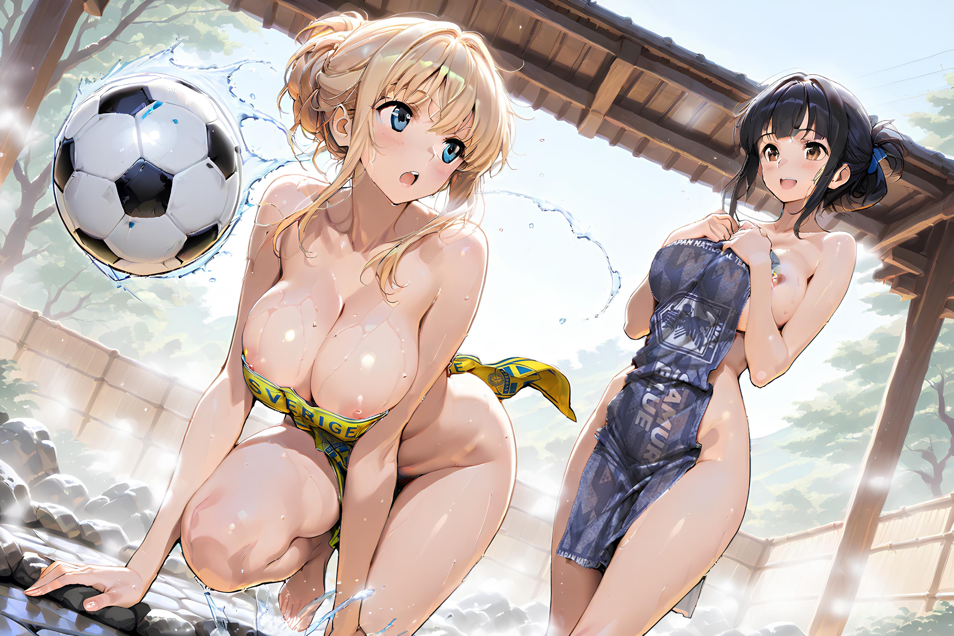 【R18】引き分けの露天風呂
