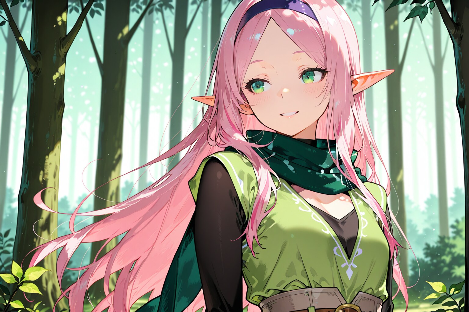 迷いの森のエルフちゃん | の人気AIイラスト・グラビア