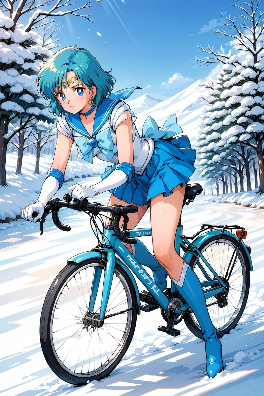 自転車に乗るセー〇ー戦士_LARIMAR