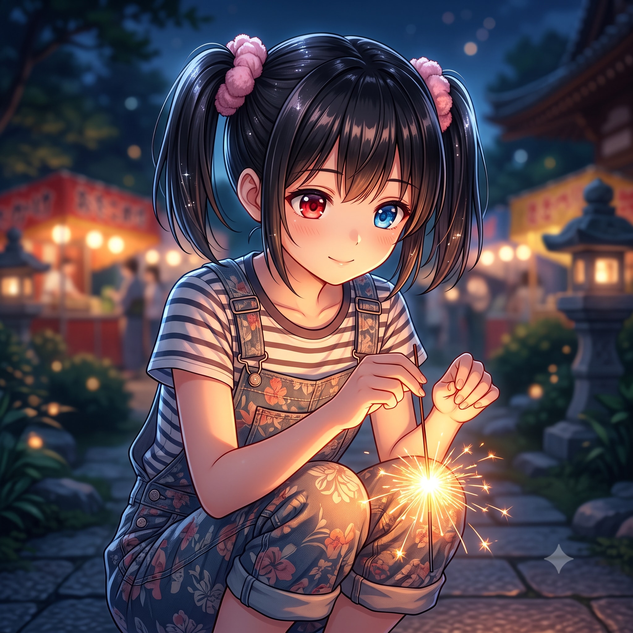 花火とアケちゃん