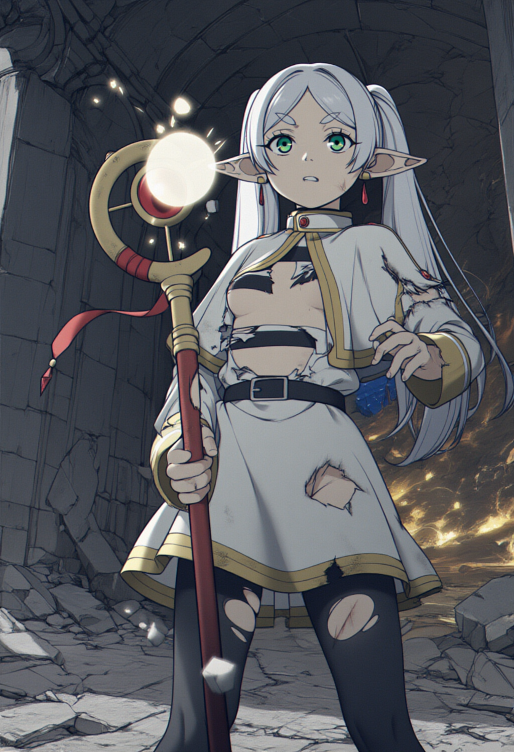 ❶珍しい。これが人型モンスターか。相手してやろう。