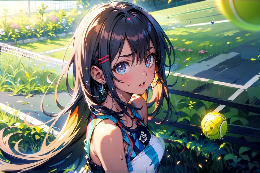 テニスするよー