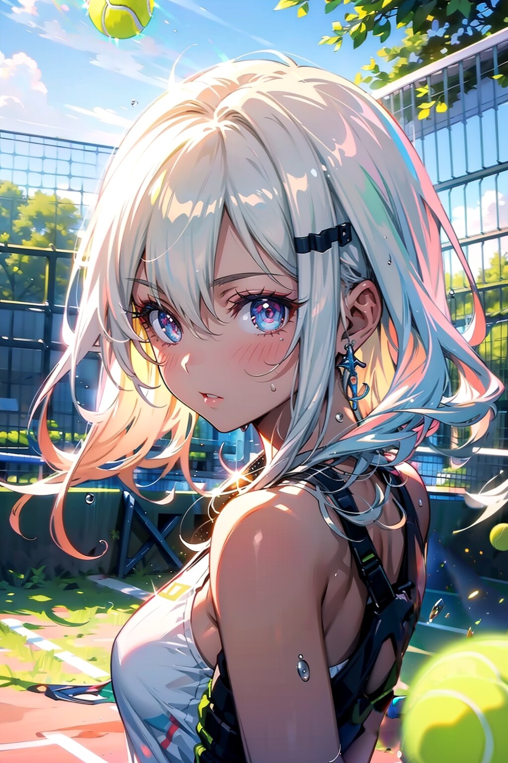 テニスするよー