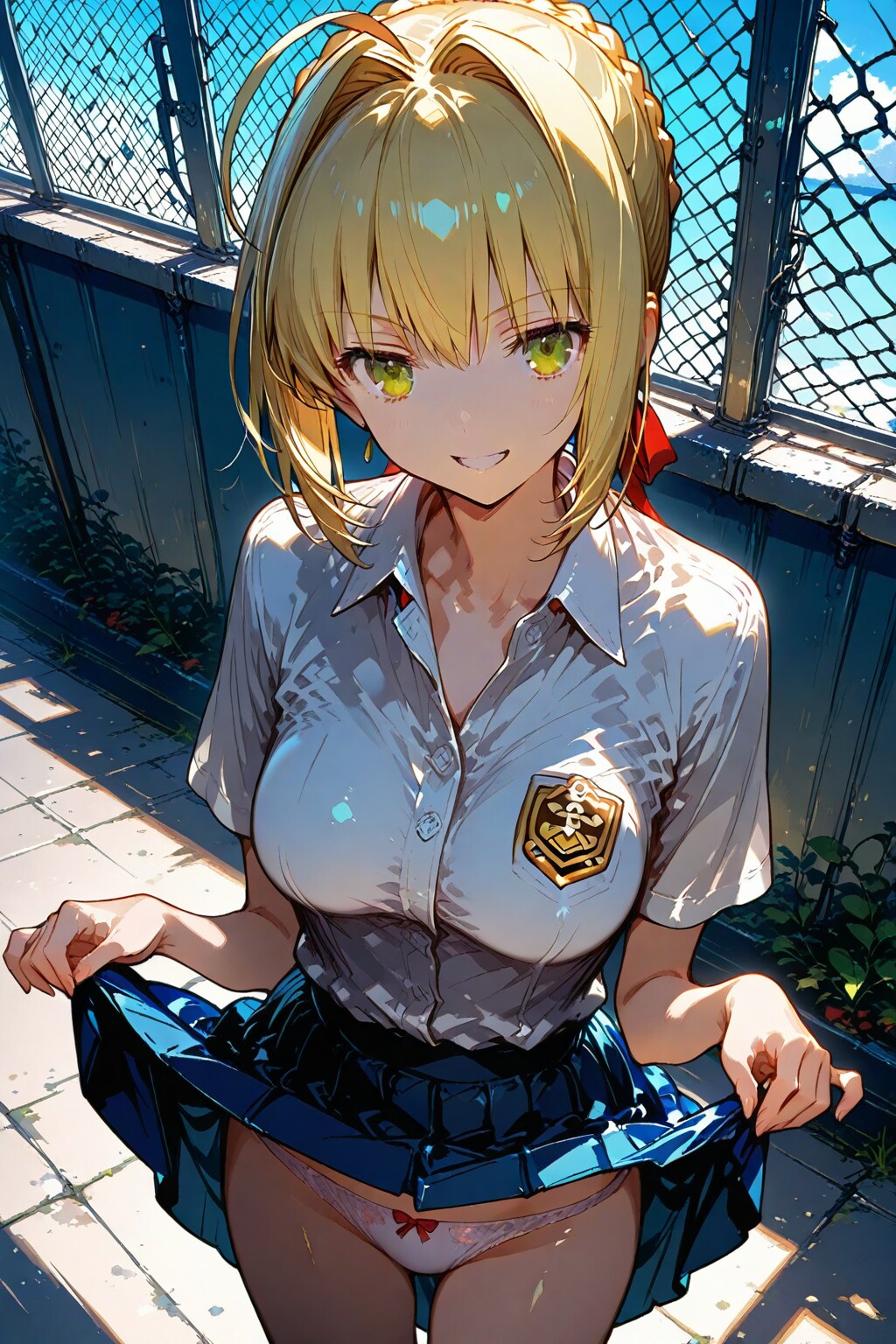 『余がスカートで仰ぐのが気になるのか？　ならばちゃんと見るがいいぞ（１５R）』ネロ＝クラディウス