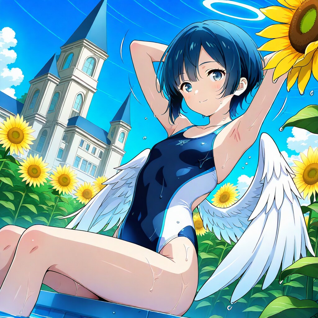競泳水着ボーイッシュさん！