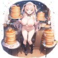 裸ニーソのメイドとパンケーキ 3枚目