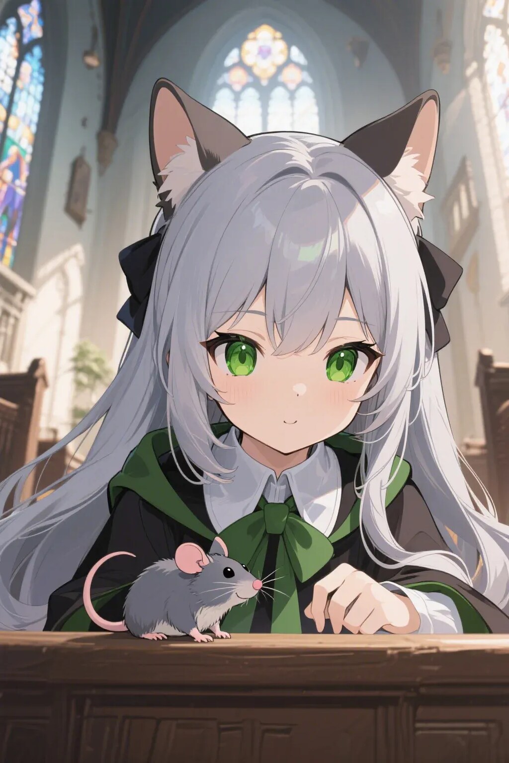 ステラちゃんとネズミ