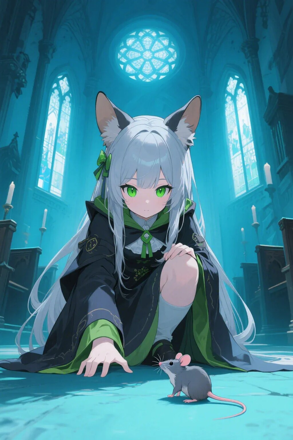 ステラちゃんとネズミ