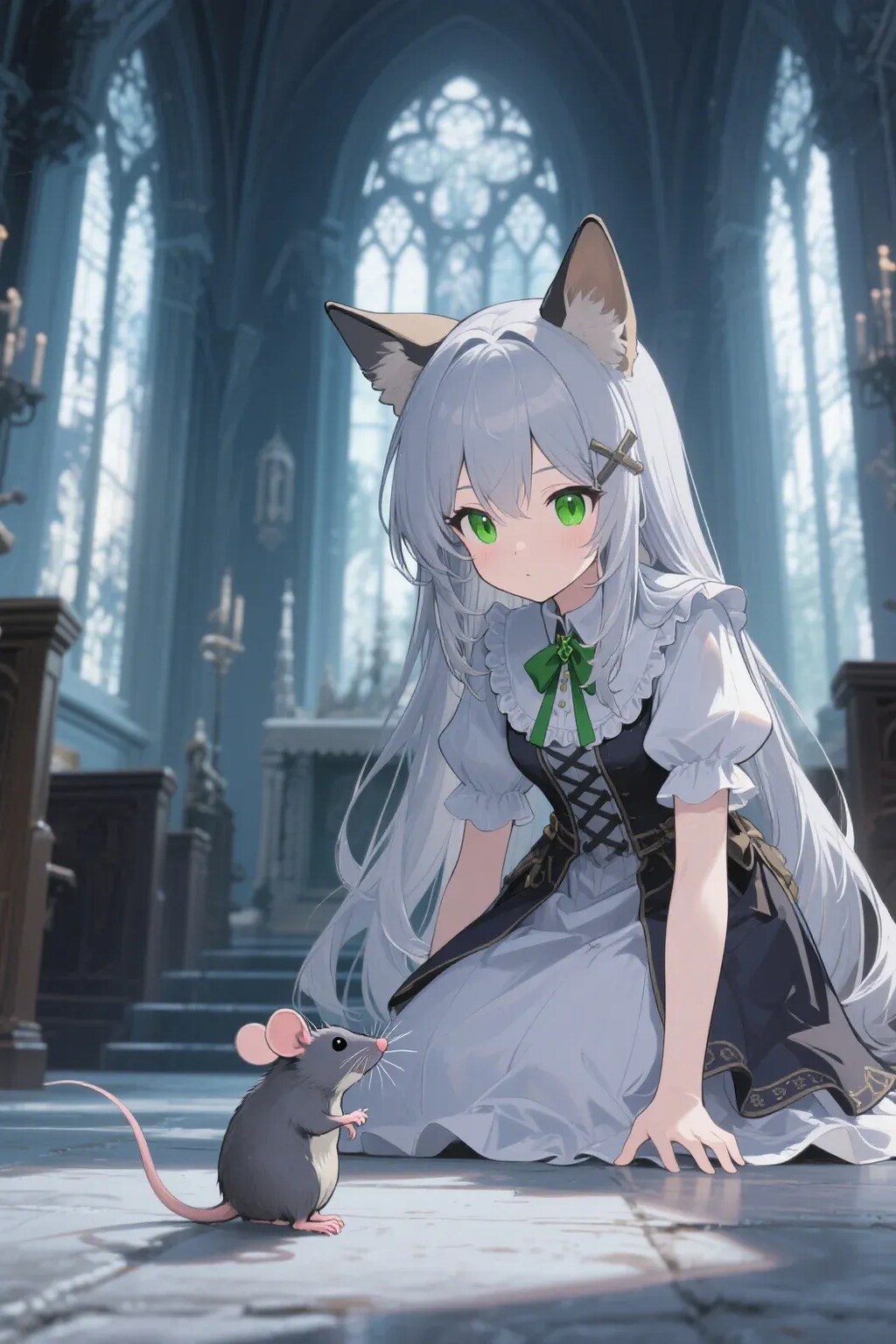 ステラちゃんとネズミ