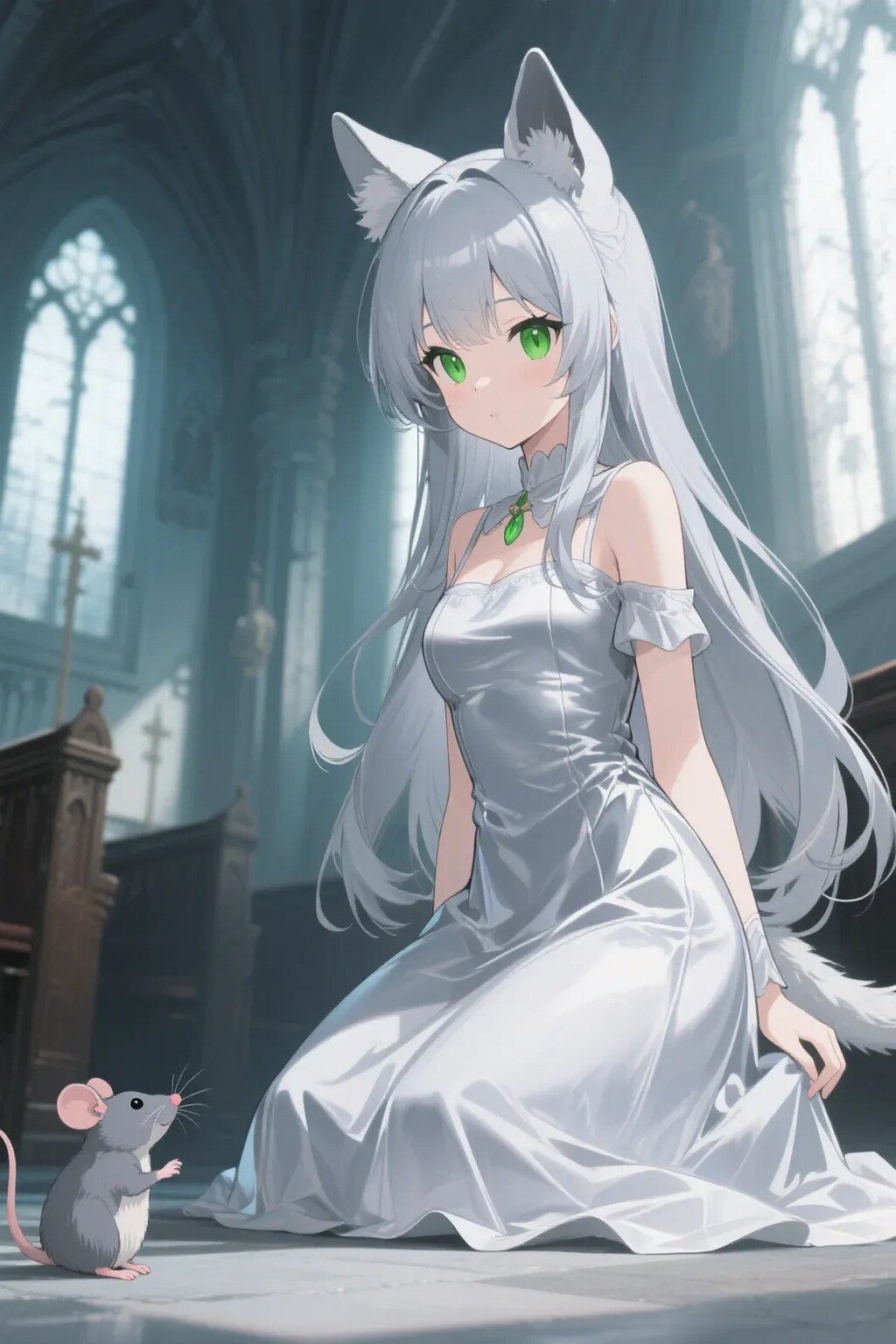 ステラちゃんとネズミ