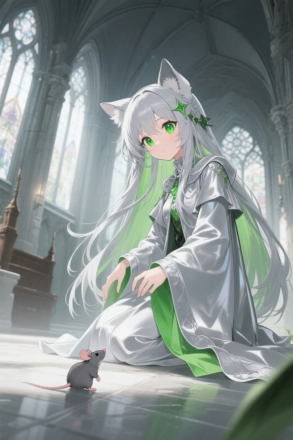 ステラちゃんとネズミ