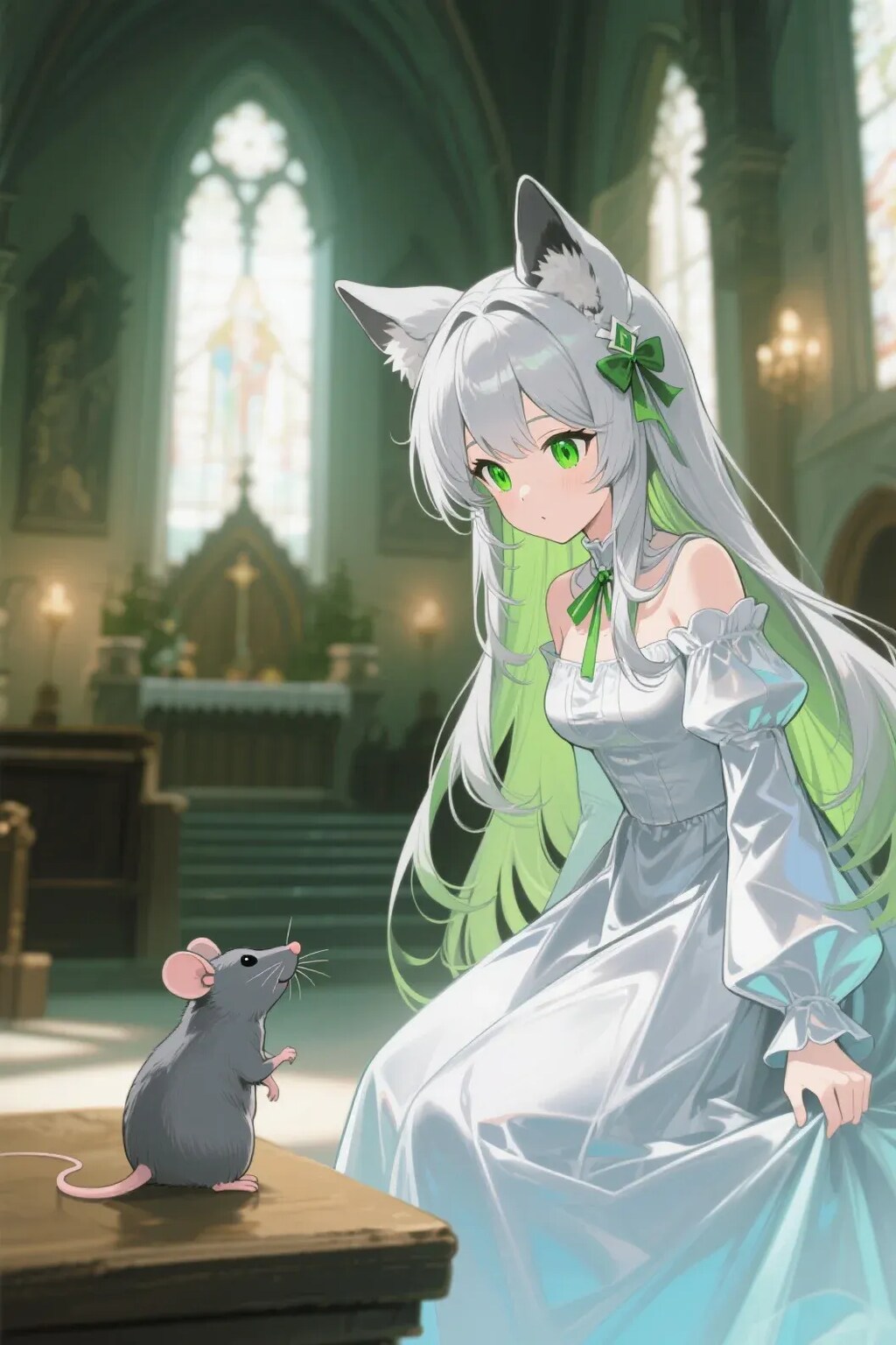 ステラちゃんとネズミ