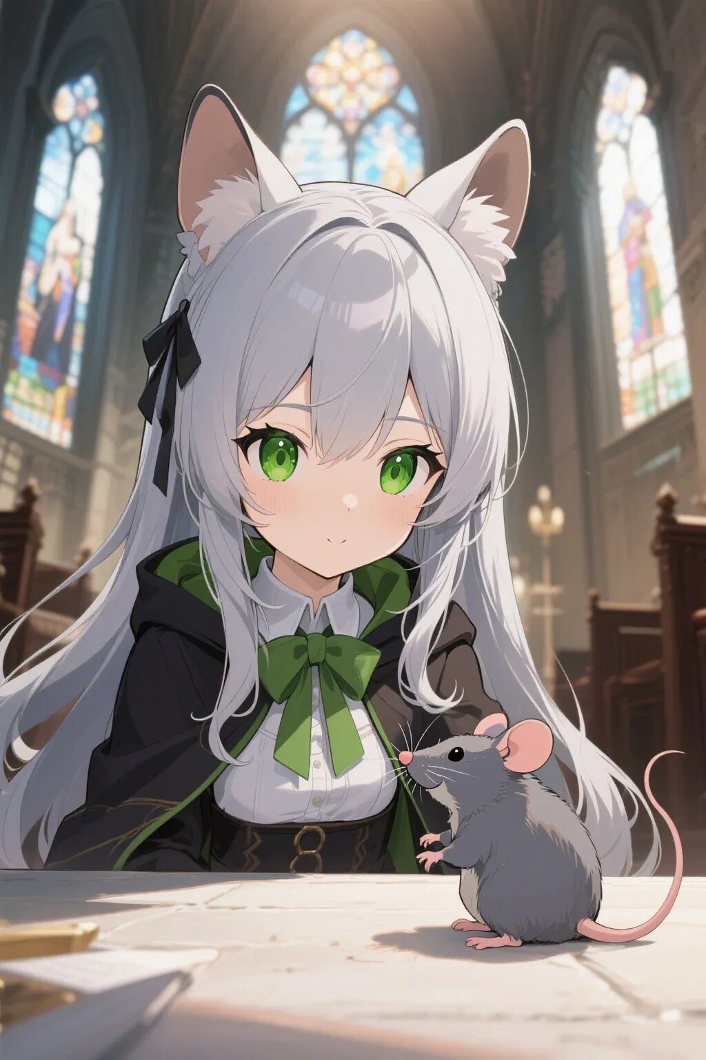 ステラちゃんとネズミ