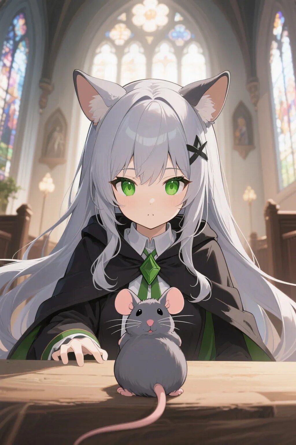 ステラちゃんとネズミ