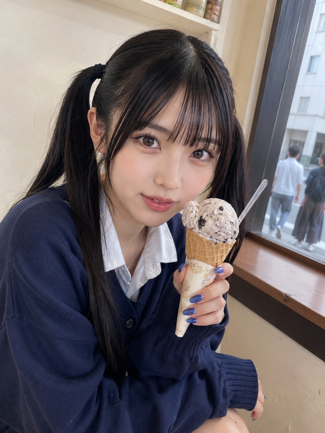 昼下がりの美人学生さん