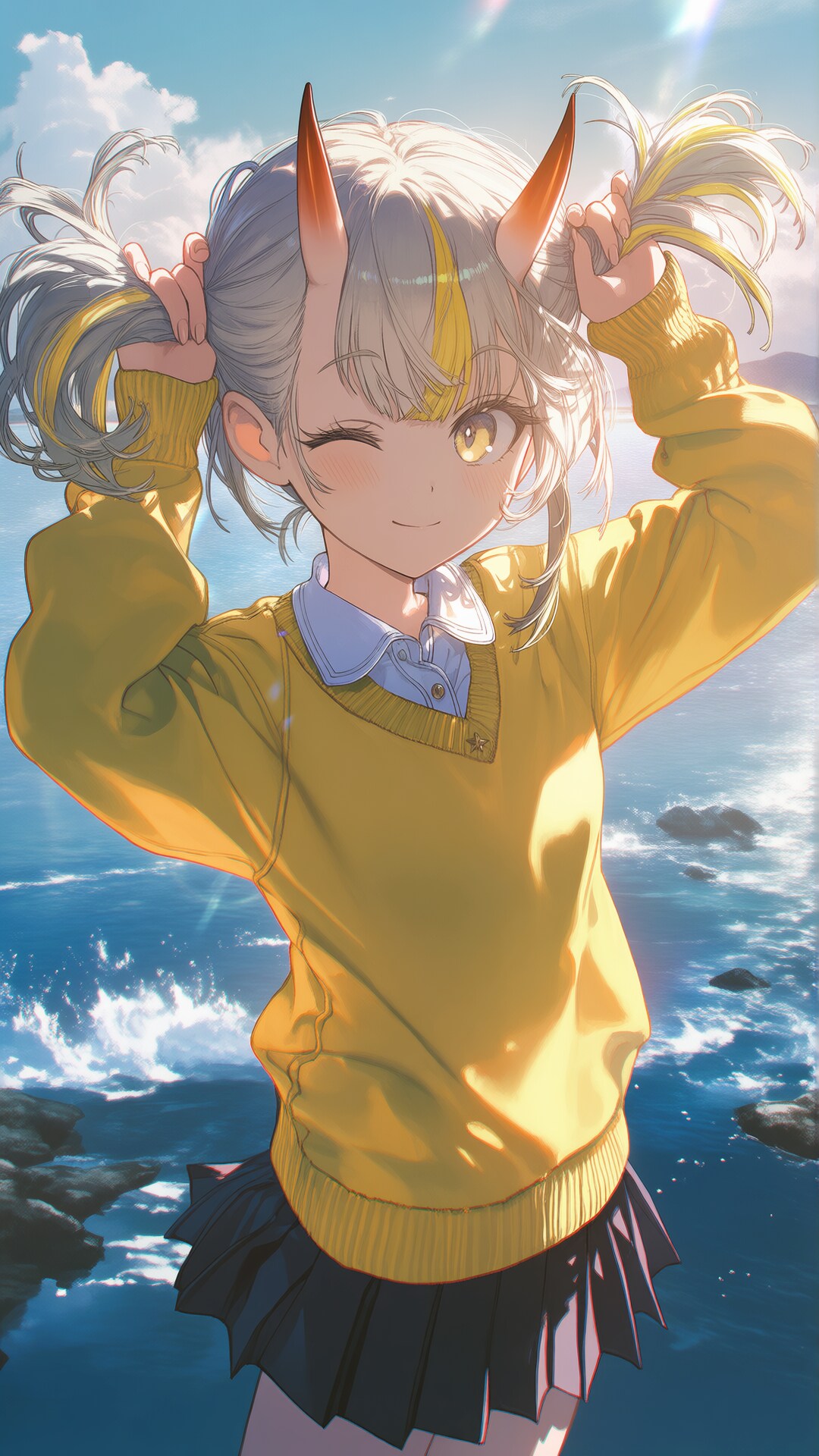 手ツインテ