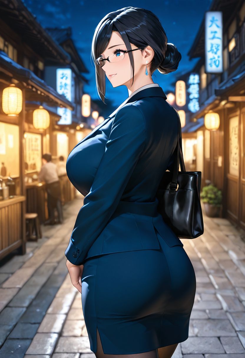 路地裏の先生 | の人気AIイラスト・グラビア