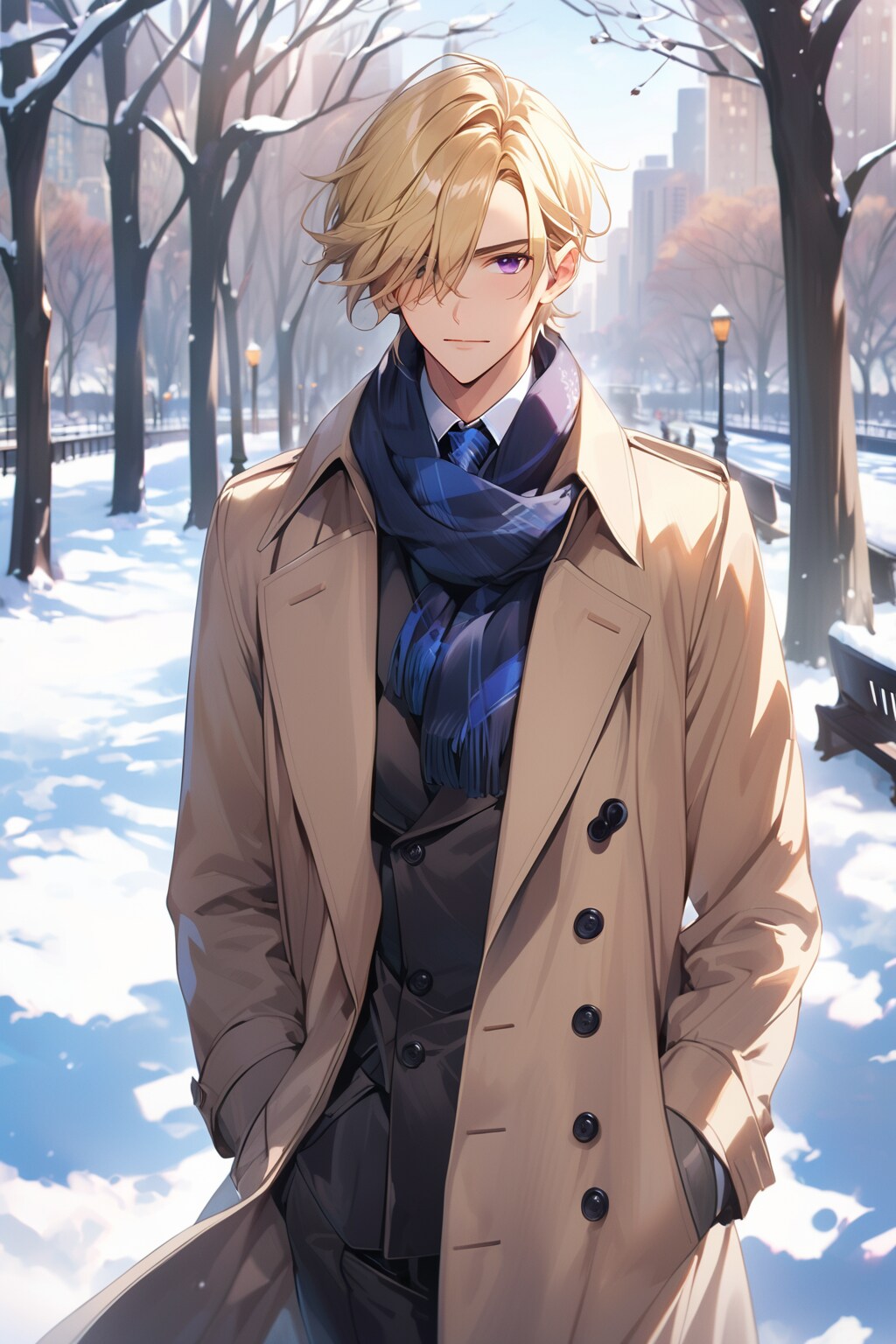 ニューヨーク セントラルパークにて