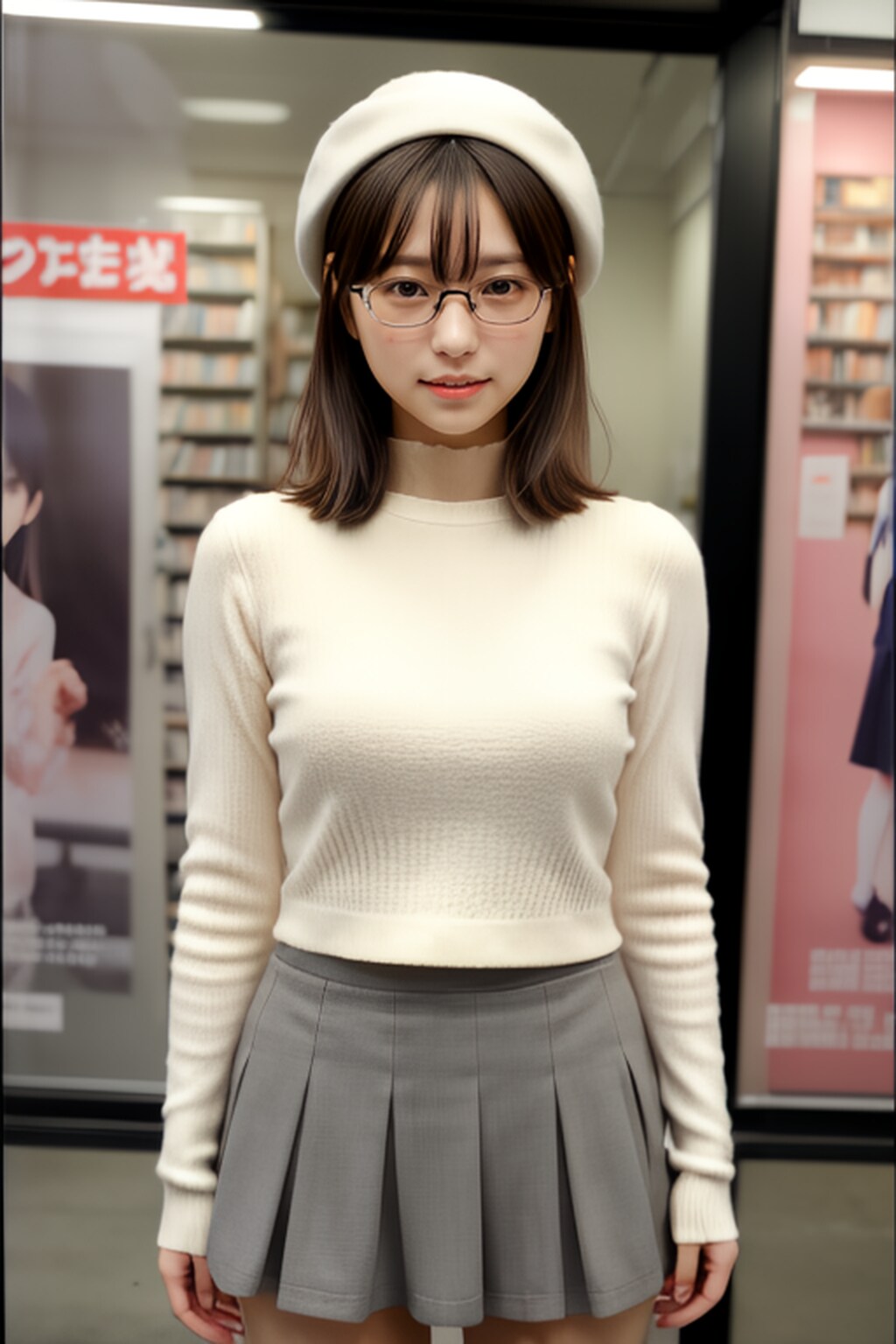 メガネベレー帽