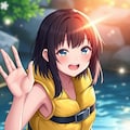 スク水ライフジャケット少女 2枚目