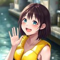 スク水ライフジャケット少女 5枚目