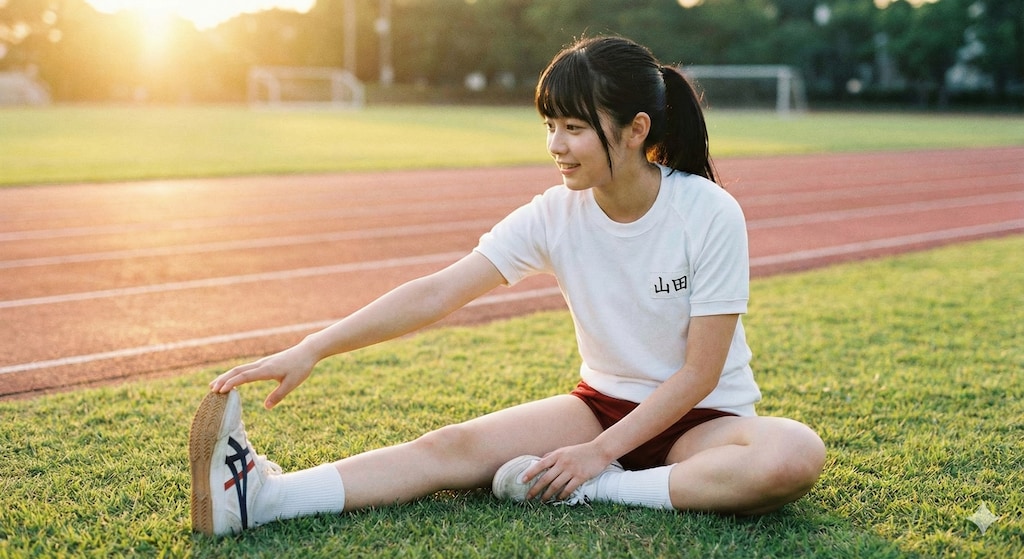 体育の授業中