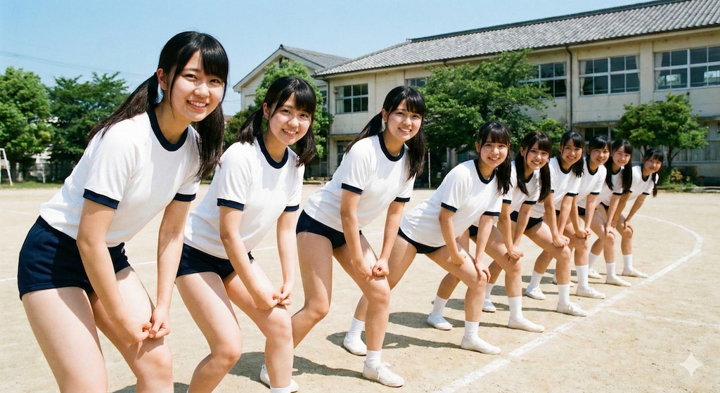 体育の授業中