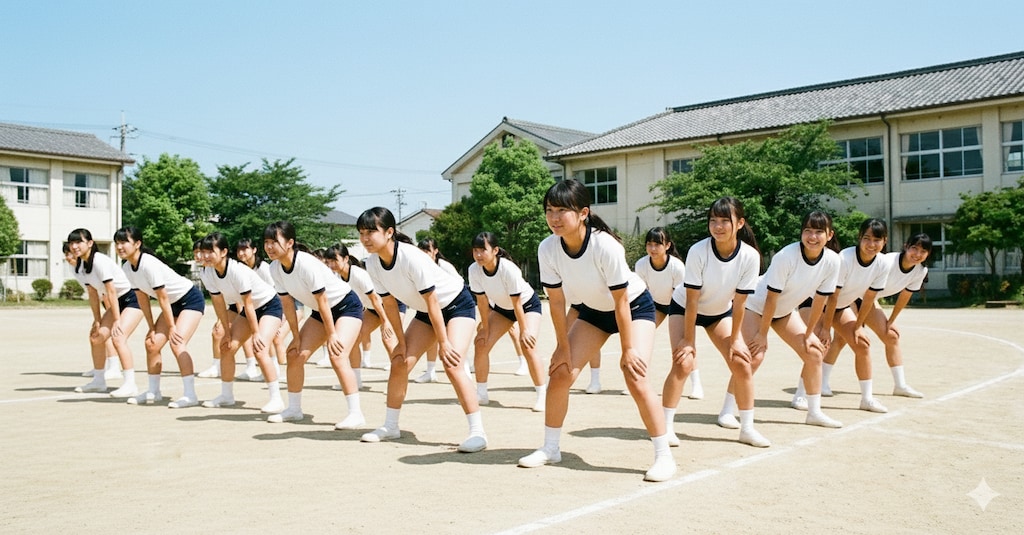 体育の授業中