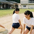 体育の授業中 2枚目