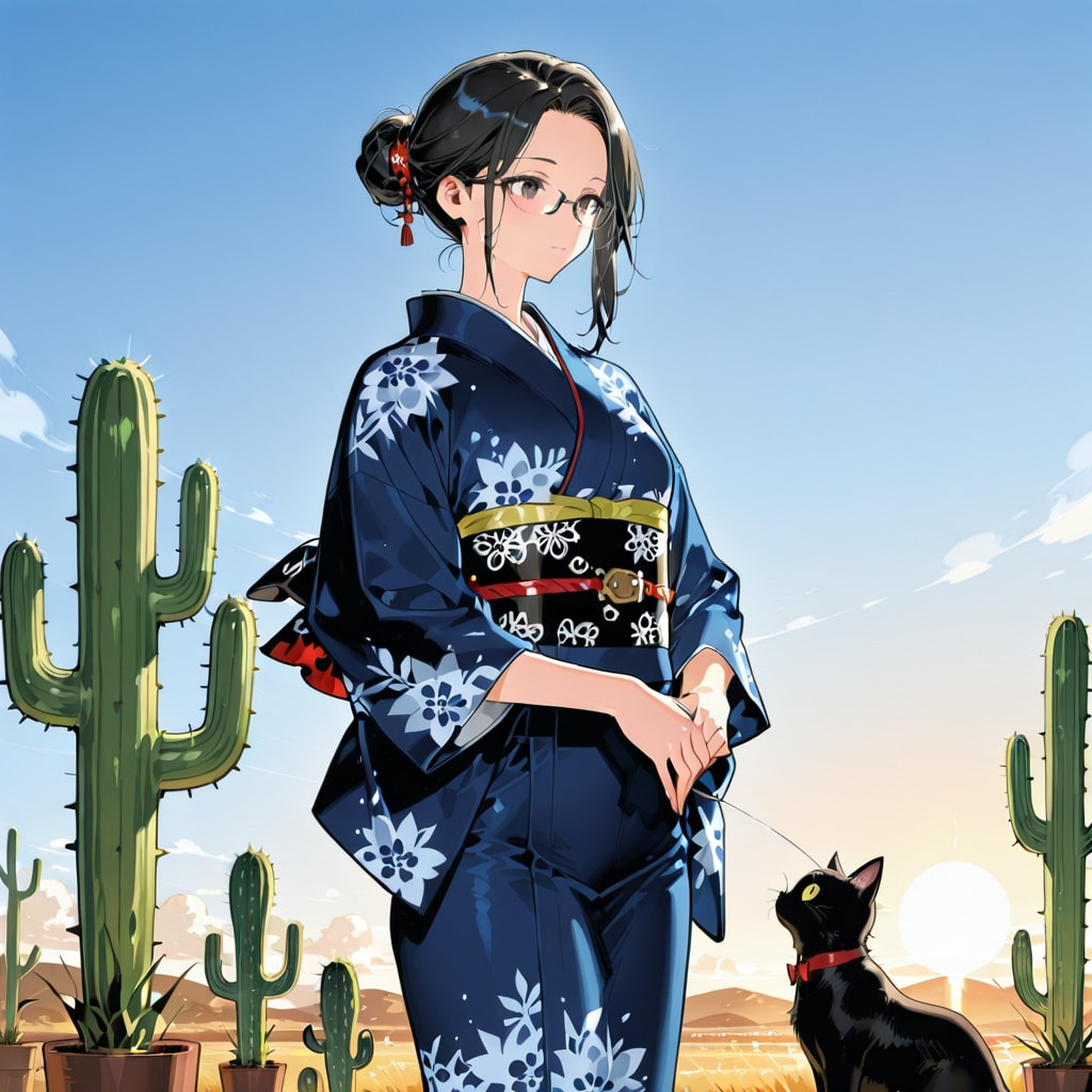 デニムの着物があるらしい | の人気AIイラスト・グラビア