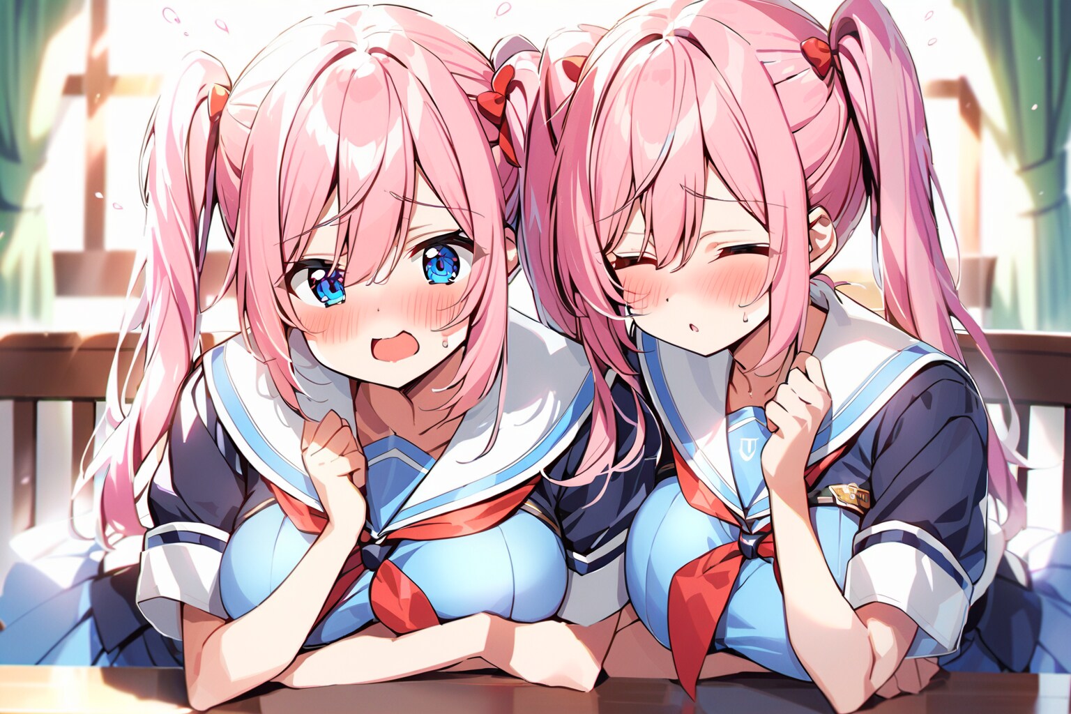 ツンデレ双子 | の人気AIイラスト・グラビア